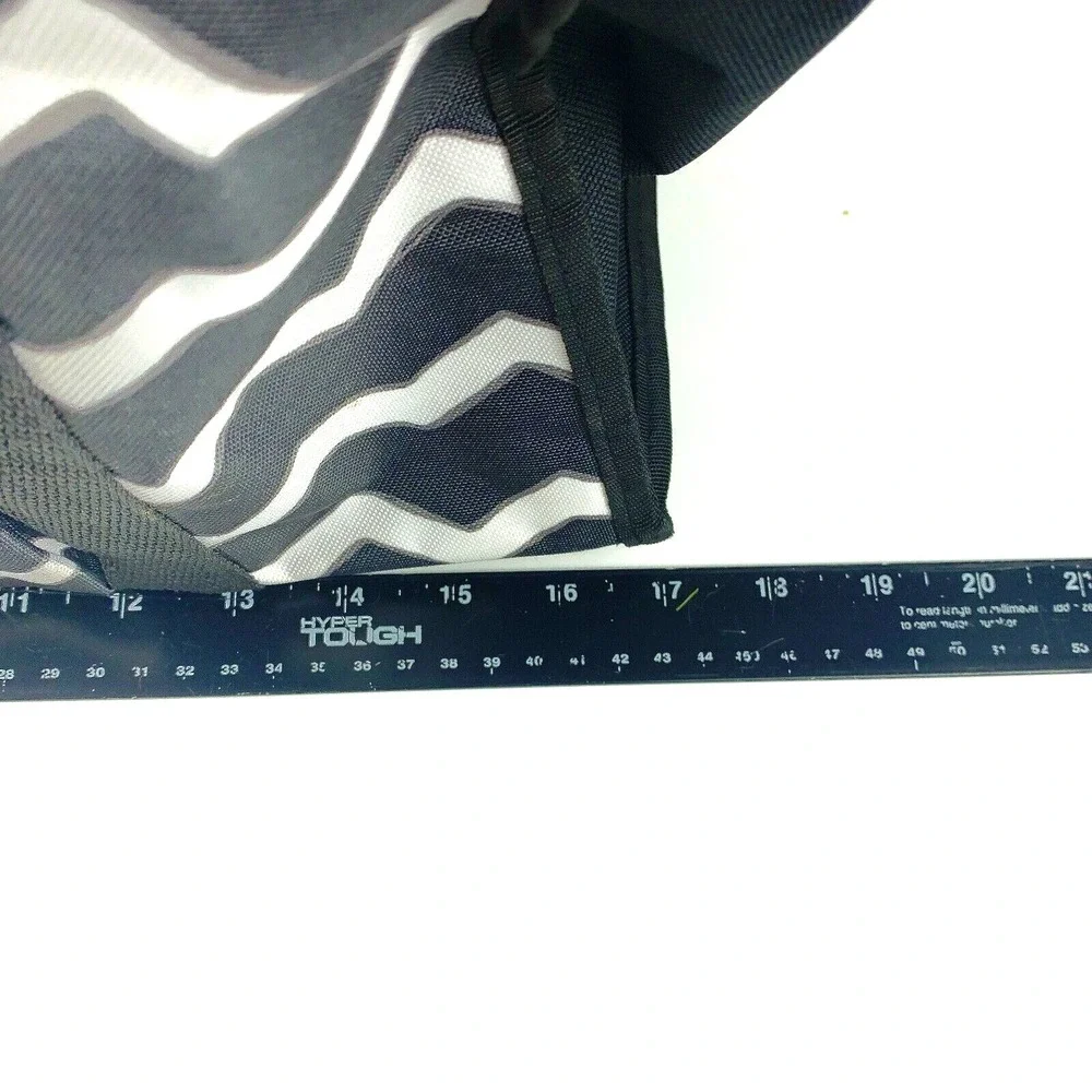 Thirty-One‎ 31 All Day Organizing Tote Black Chevron Red Embroidery School Sucks